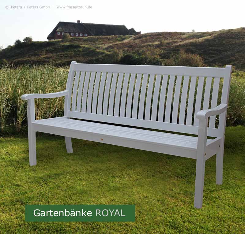 Englische Landhaus - Gartenbänke ROYAL  - Hartholz  made in Germany - Garantie