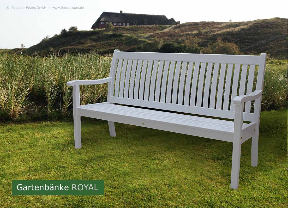 Klassische Gartenbänke ROYAL im englischen Landhausstil - Anspruchsvolle Gartenmöbel  - Made in Germany