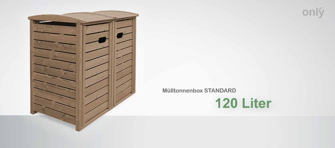 Mülltonnenboxen STANDARD für 120 Liter Abfalltonnen