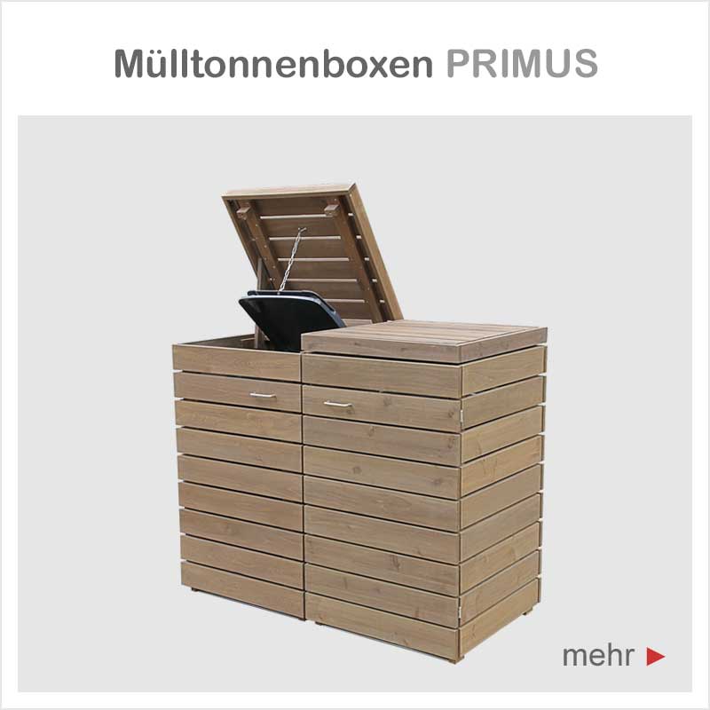 Mülltonnenboxen PRIMUS aus Asiatischer Zeder (FSC)