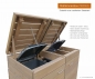 Preview: 2er Mülltonnenverkleidung PRIMUS - Asiatische Zeder (FSC)  - 2 x 120  Liter