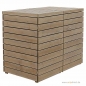 Preview: 2 x 240 Liter Mülltonnenbox PRIMUS - FSC Holz  für 120 + 240 Liter Mülltonnen