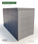 Preview: Ansicht Rückseite - 2 x 240 Liter Mülltonnenverkleidung DOMUS