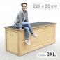 Preview: JUMBO Kissentruhe 3XL - extra große Gartentruhe - Volumen 1290 Liter