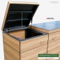 Preview: 3 x 120 Liter Mülltonnenverkleidung DOMUS -Resopal  HPL-Dekor Washy Elm