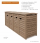 Preview: Detailansicht Aufsteller Mülltonnenbox  STANDARD