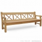 Preview: Holzbank HAMPTON 4-Sitzer - Made in Germany