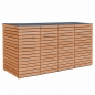 Preview: 4 x 120 Liter Muelltonnenverkleidung Holz HPL grau