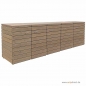Preview: 5er Mülltonnenbox PRIMUS - FSC Holz  - 2 x 120  Liter