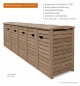 Preview: Detailansicht Aufsteller Mülltonnenbox  STANDARD