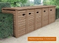 Preview: Detailansicht Aufsteller Mülltonnenbox  STANDARD