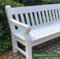 Preview: Weiße Gartenbank WINDSOR
