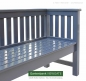 Preview: Moderne Eingangsbank Holzbank Gartenbank aus dauerhaftem ODUM-IROKO Hartholz - Serienfarbton Anthrazitgrau = RAL 7016