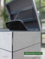 Preview: Wartungsfreie 2 x 120 Liter Mülltonnenverkleidung DOMUS - HPL Dekor Cloudy Cement