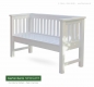 Preview: Elegante Gartenbank NEWGATE im modernem Tubus-Design - Hartholz - Made in Germany