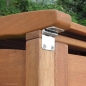 Preview: Muellbox CLASSIC:  Extra starke Scharniere aus V2A rostfreiem Edelstahl