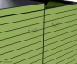 Preview: Mülltonnenbox DOMUS - Gravur-Option SMALL - wartungsfreie HPL-Kunstharzplatten - Dekor Parrot