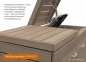 Preview: 2 x 120 Liter Mülltonnenbox PRIMUS - Detailansicht Deckel