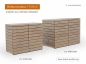 Preview: Vergleich 2 x 120 Liter Müllbox Primus mit 2 x 240 Liter Mülltonnenbox Primus