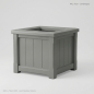 Preview: Pflanzkasten SYLT  mit Satteldach- RAL 7033 zementgrau
