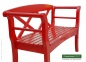 Preview: Rote Friesenbank SYLT - Sylter Gartenbank rot - RAL 3020 Verkehrsrot