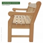 Preview: Gartenbank Windsor Hartholz Natur