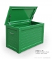 Preview: Kissenbox Gartenbox Cardiff - Größe S - Höhe 75 cm - RAL 6002 laubgrün