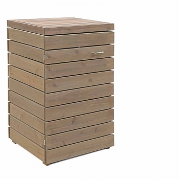 1er Mülltonnenverkleidung PRIMUS - FSC Holz  - 1 x 120  Liter