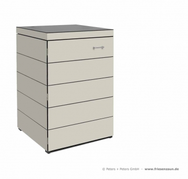 1er Muelltonnenbox DOMUS für 120 Liter Abfalltonnen HPL-Dekor parrot.jpg