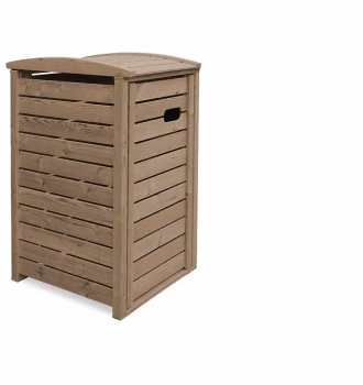 1er Mülltonnenbox STANDARD - FSC Holz  - 1 x 120 / 240 Liter