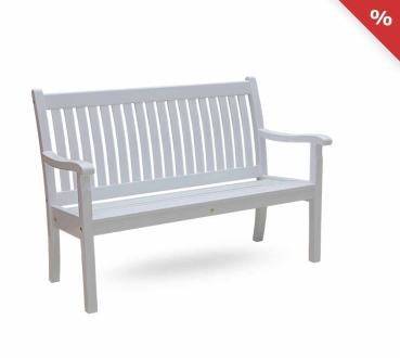2,5-Sitzer Gartenbank ROYAL weiss - Summer SALE