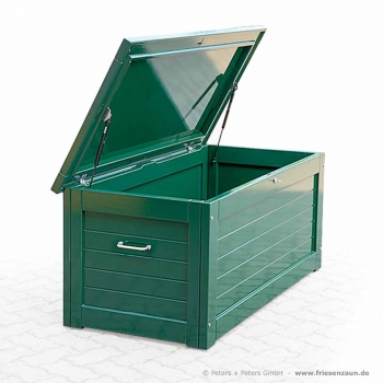 Grüe Kissentruhe Gartentruhe CARDIFF - Höhe 60 cm