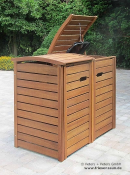 Mülltonnenbox CLASSIC - Zubehör komplett aus Edelstahl.