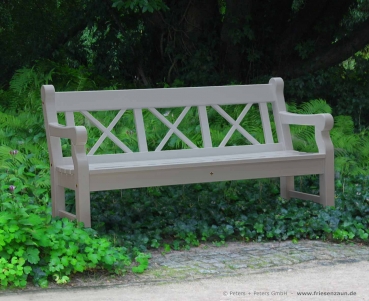 3-Sitzer Gartenbank aus massivem ODUM-IROKO Hartholz - Made in Germany