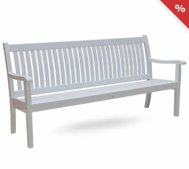 SALE - Sparen Sie jetzt 160,- EUR beim Kauf einer 4er Gartenbank ROYAL weiss