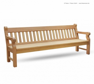 4-Sitzer Gartenbank WINDSOR - ODUM-IROKO Hartholz - Natur