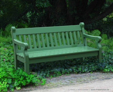 Die Gartenbänke WINDSOR sind in über 200 RAL-Farben lieferbar.