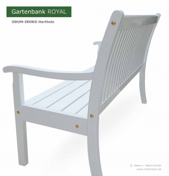 Rückenlehne Holzbank Garten ROYAL