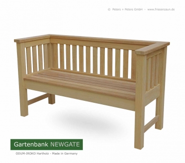 Der exklusive Rahmen für Ihren Eingangsbereich - Moderne Gartenbank NEWGATE - Made in Germany