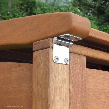 Muellbox CLASSIC:  Extra starke Scharniere aus V2A rostfreiem Edelstahl