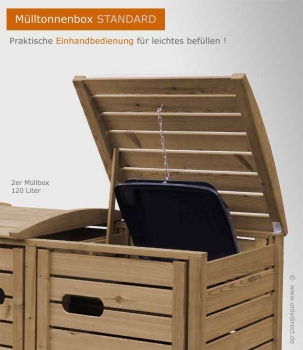 1er Mülltonnenbox STANDARD 120