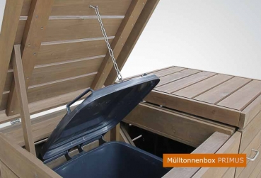 Mülltonneneinhausung PRIMUS - auch für 80 + 240 Liter Abfalltonnen lieferbar