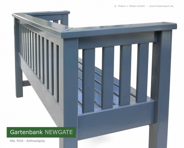Newgate Gartenbank in anthrazit - RAL 7016