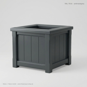 Preview: Pflanzkasten SYLT mit Satteldach - RAL 7016 anthrazitgrau