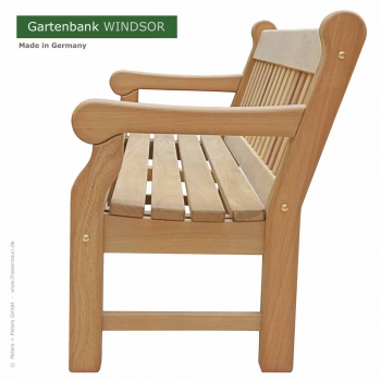 Gartenbank Windsor Hartholz Natur