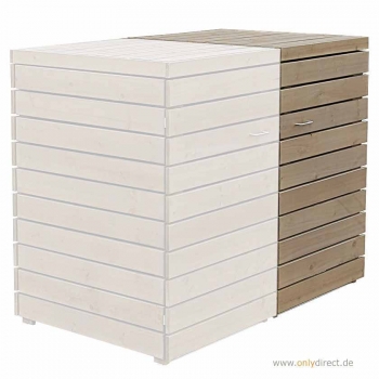 1er Mülltonnenbox PRIMUS - Verlängerung - FSC Holz  - 1 x 240  Liter