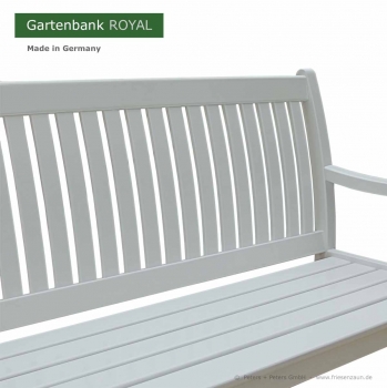 Holzgartenbank ROYAL - wetterfest lackiert - ein Gartenbank von Peters + Peters