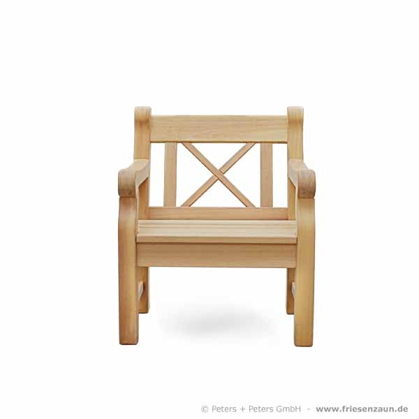 Holzbank - Holzsessel HAMPTON Natur
