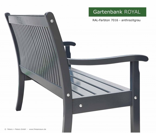 Gartenbank ROYAL - RAL 7016 anthrazitgrau
