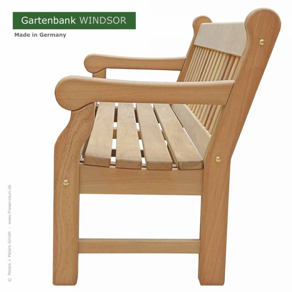 Gartenbank Windsor Hartholz Natur